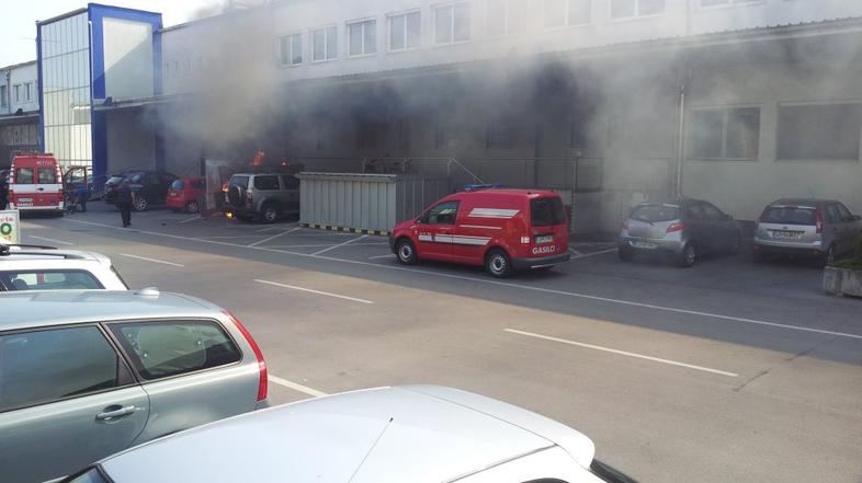 Goreči zabojnik v BTC-ju.