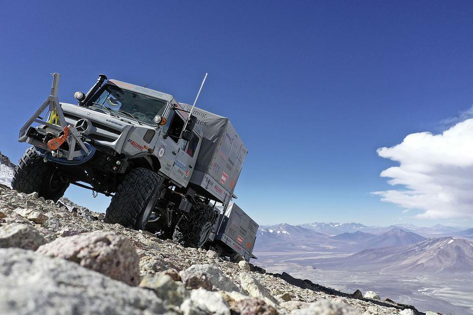 unimog, višinski rekord, ojos del salado, atacama, čile