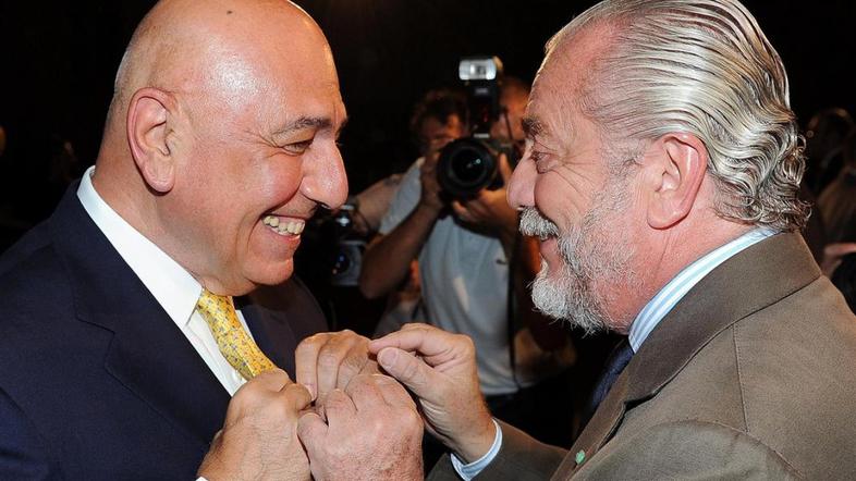 De Laurentiis predsednik Napoli Galliani AC Milan Serie A