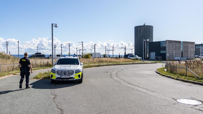 policija v bližini letališča v Kobenhavnu