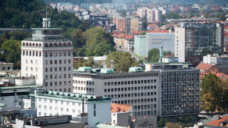 Ljubljana iz ljubljanskega gradu.