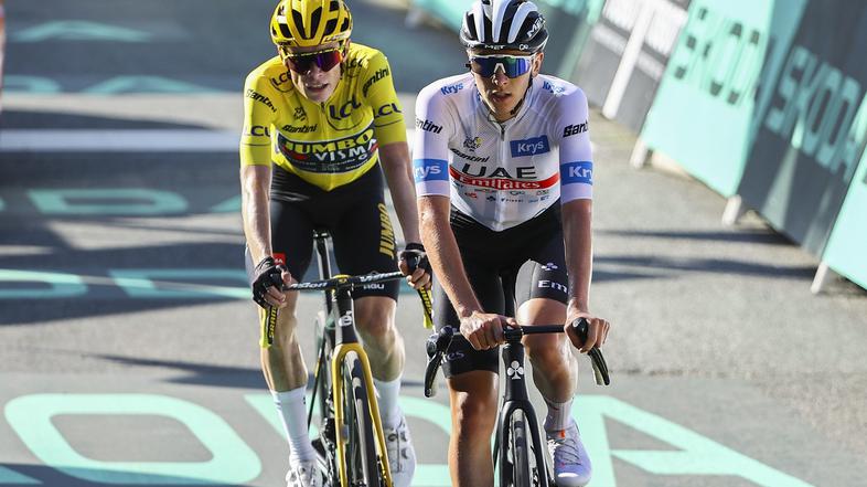 Tadej Pogačar in Jonas Vingegaard