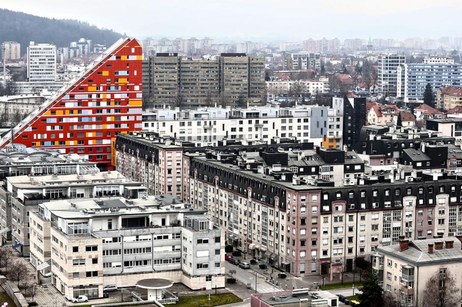 Slovenija 15.01.2014 stavba, stavbe v Ljubljani, nepremicnine, stanovanja, stano | Avtor: Saša Despot