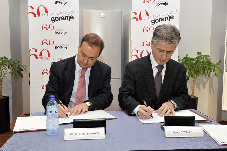 gorenje, Velenje, podpis pogodbe o dokapitalizaciji z IFC, Franjo Bobinac
