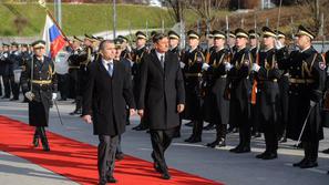 sprejem ministrstvo za obrambo, Borut Pahor, Janko Veber