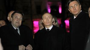 putin, janković, obisk, ljubljana, sprehod, borut pahor, nočni sprehod