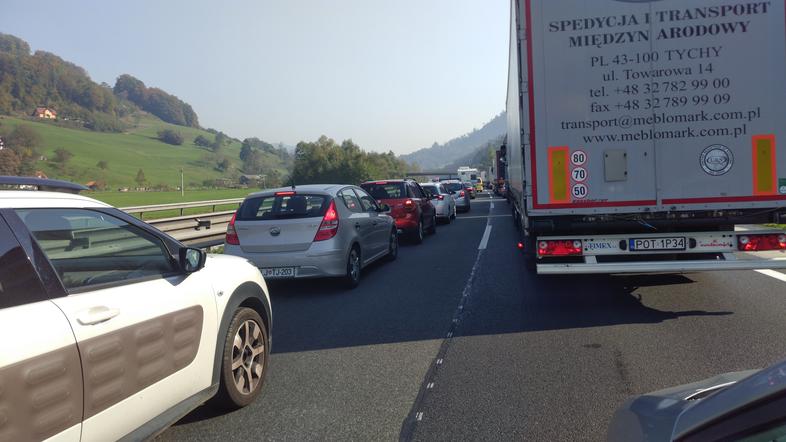 Kolona na štajerski avrocesti