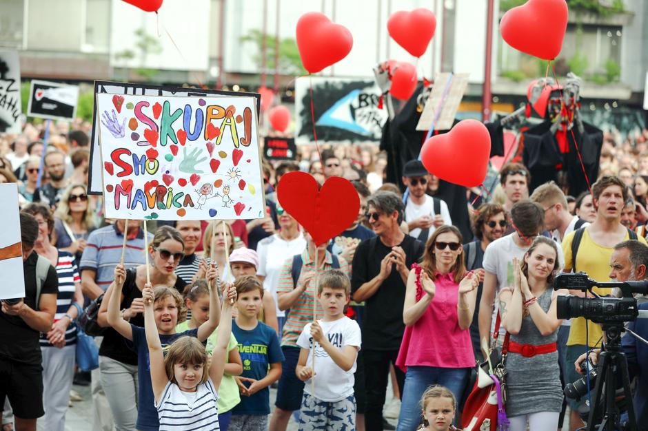 Shod proti politiki sovraštva. | Avtor: Anže Petkovšek