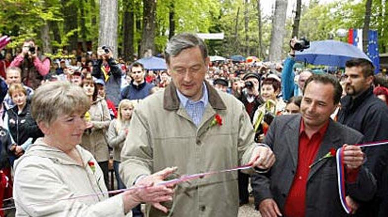 Prireditve na Debencu pri Mirni se je udeležil tudi predsednik države Danilo Tür