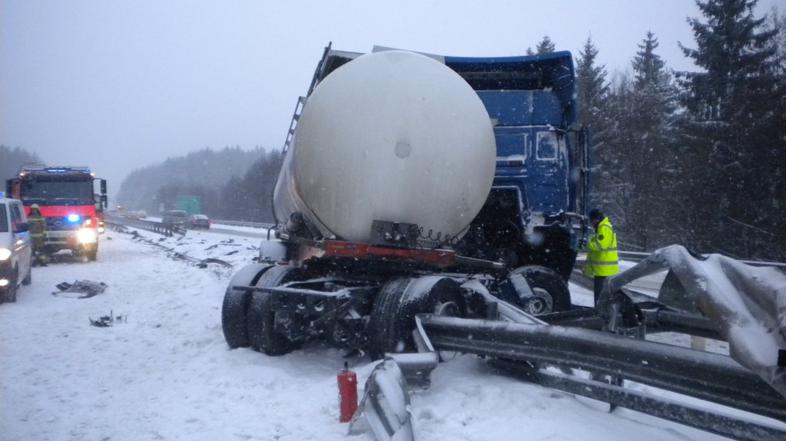 Prometna nesreča na štajerski avtocesti.