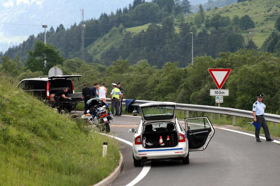 Prometna nesreča motorista