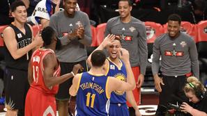 Steph Curry Klay Thompson All-Star trojke