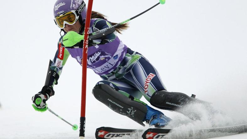 Tina je bila po prvi vožnji na tretjem mestu. (Foto: Reuters)