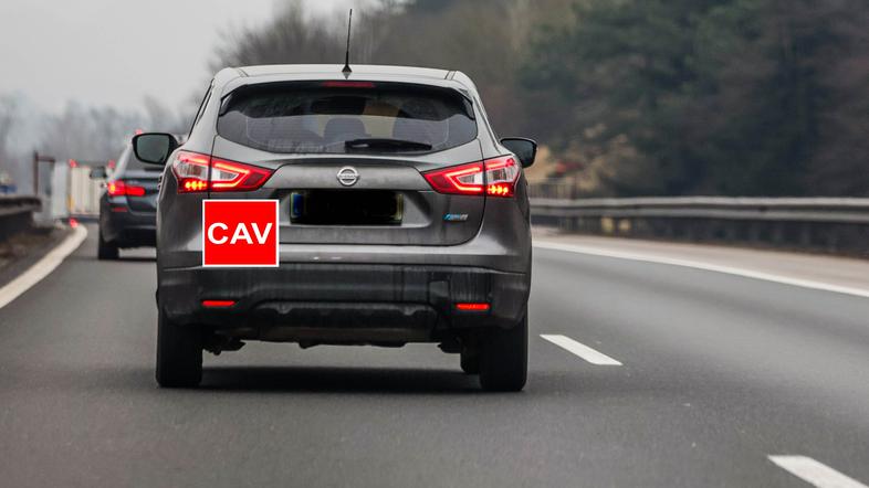 Tablica oznaka CAV, avtonomna vožnja