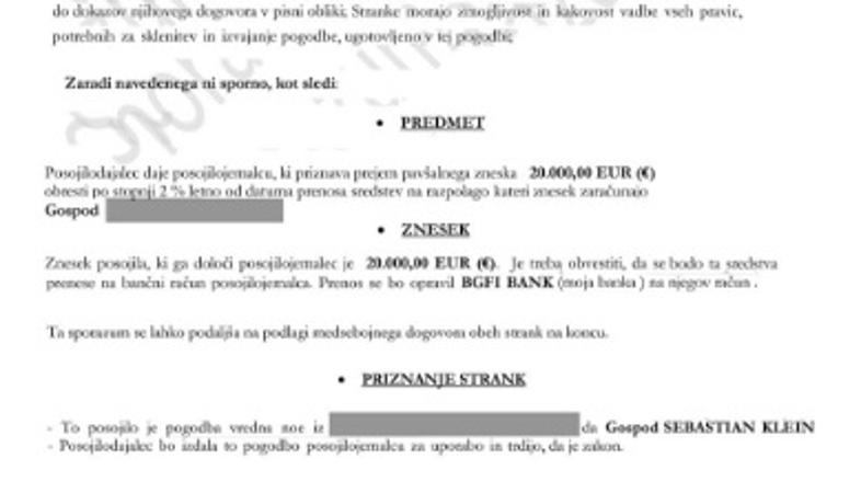 Kreditna pogodba