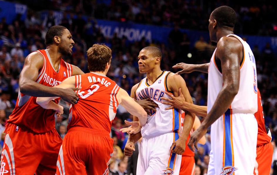 Dragić Westbrook Patterson Oklahoma City Thunder Houston Rockets liga NBA