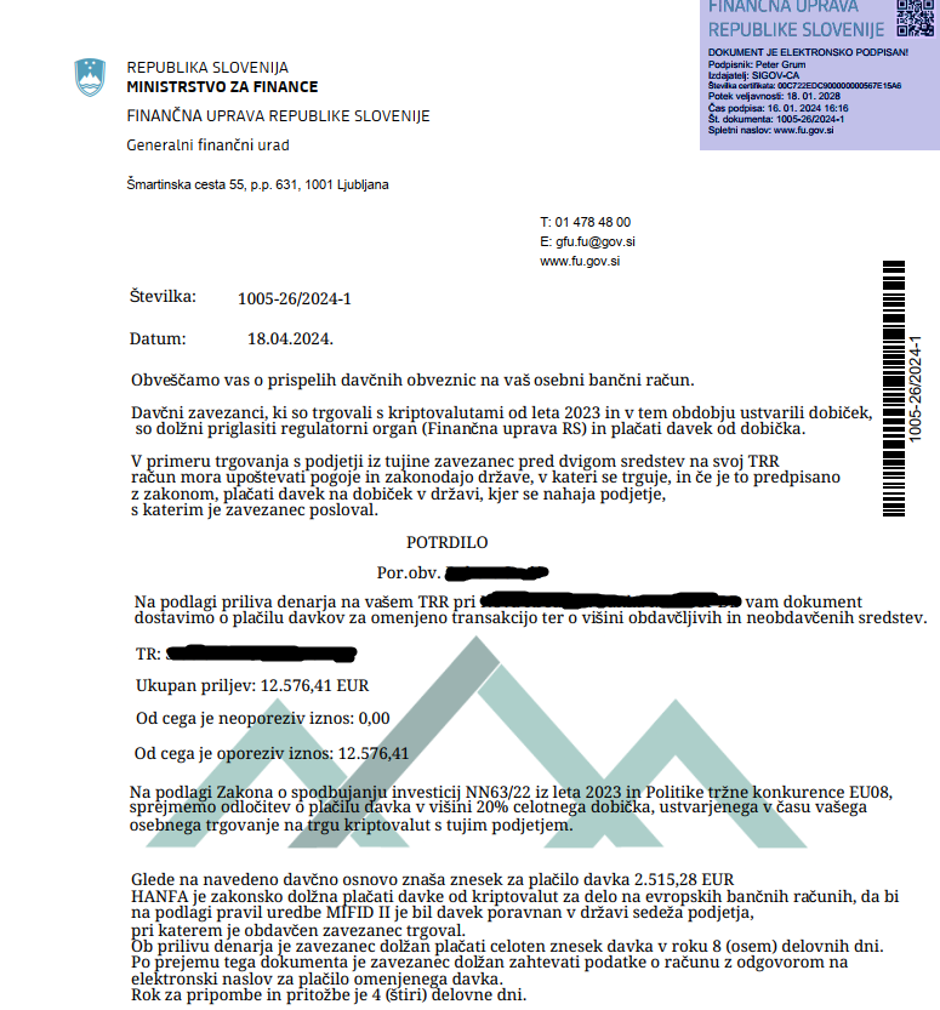 Furs - prevara | Avtor: FURS