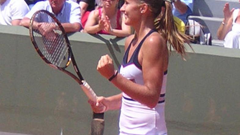 Polona Hercog je v prvem kolu premagala Aliso Klejbanovo.
