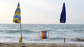 Plaža v italijanskem letovišču Jesolo