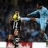 Manchester City Newcastle United Joleon Lescott Hatem Ben Arfa