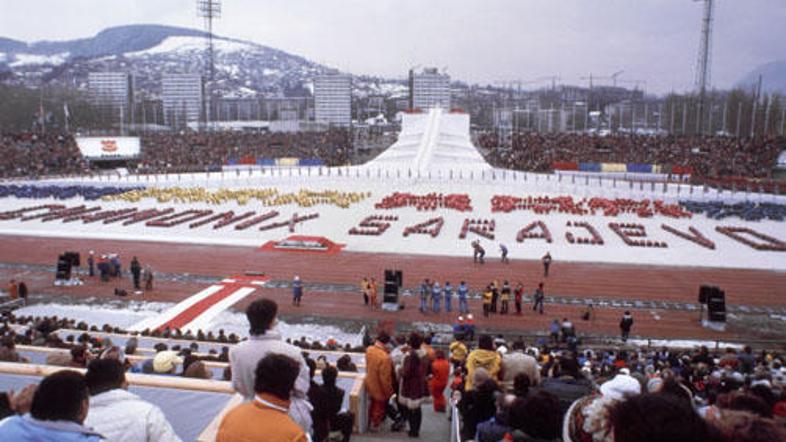 Takole so februarja 1984 odprli zimske olimpijske igre na stadionu Koševo v Sara