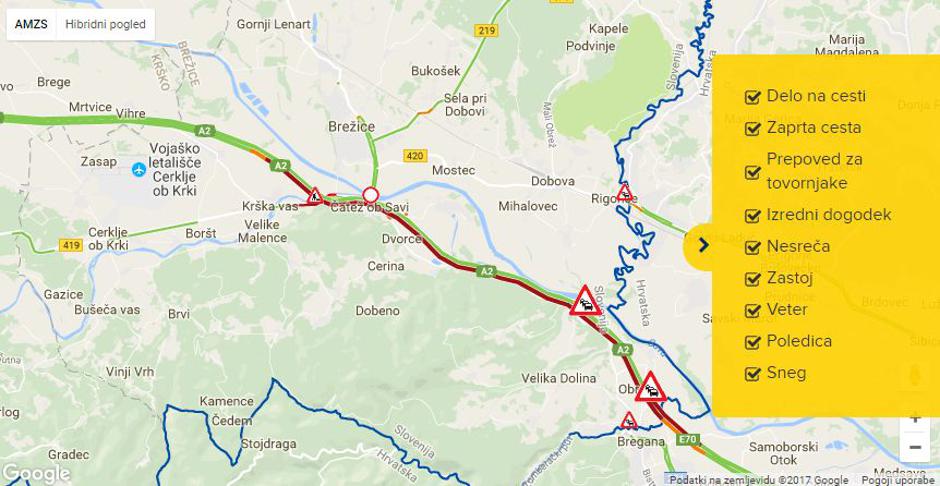 AMZS gneča na Obrežju | Avtor: AMZS