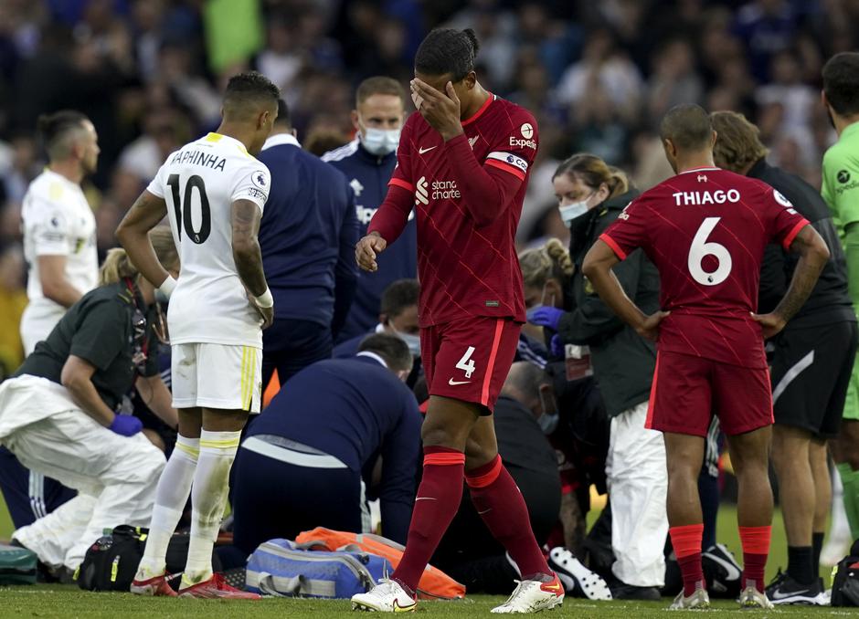 Virgil van Dijk Harvey Elliott Leeds Liverpool EPL | Avtor: Epa