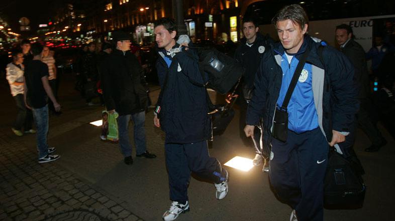 Slovenski reprezentanti so že prispeli v Rusijo. Foto: sport-express.ru