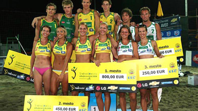 Najboljši igralci Tušmobil LG serije turnirjev v odbojki.