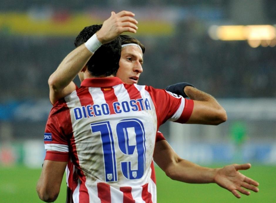 Diego Costa Filipe Luis Austria Dunaj Atletico Madrid Liga prvakov | Avtor: EPA