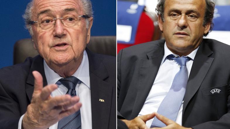 sepp blatter, michel platini