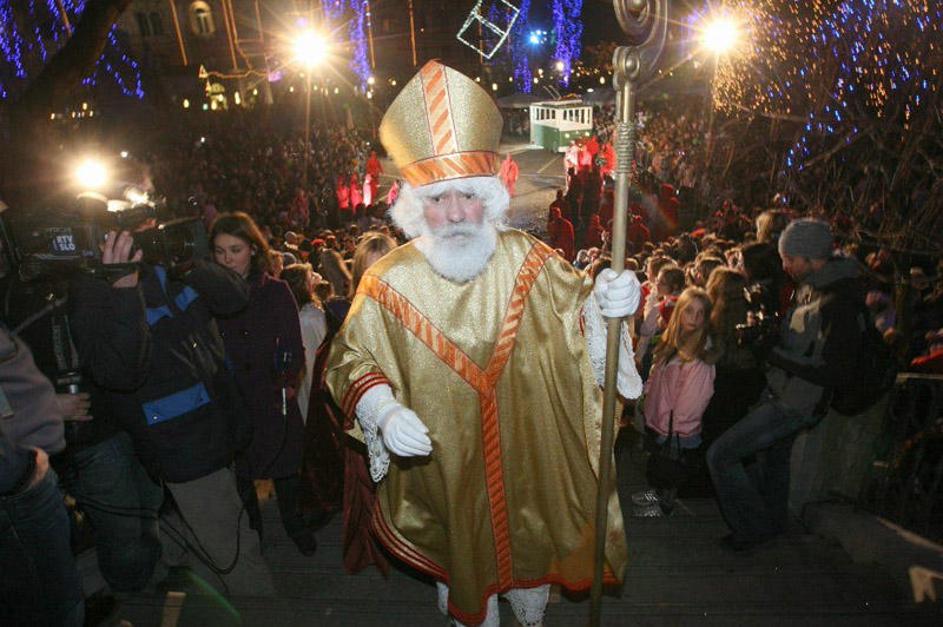 Miklavževanje v Ljubljani. (Foto: Boštjan Tacol)