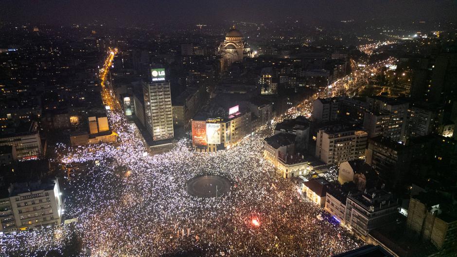 Beograd protesti 15. marec | Avtor: Profimedia