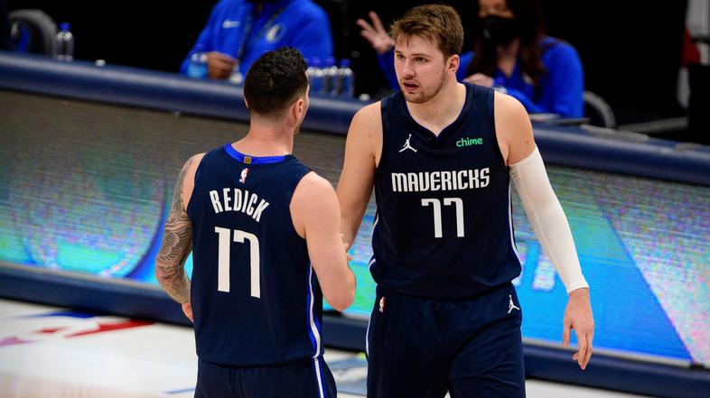 Luka Dončić in JJ Redick