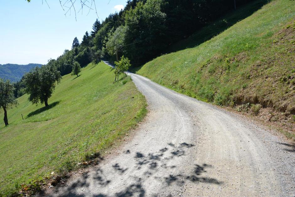 Osolnik, makadamska cesta | Avtor: fb Občina Medvode