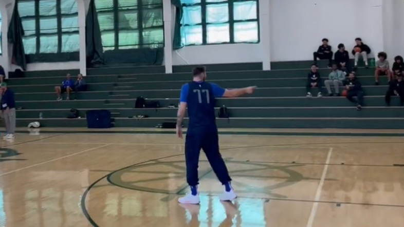 Luka Dončić na treningu Dallasa