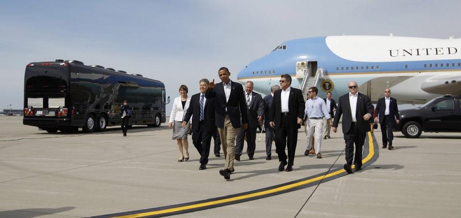 Barack Obama in avtobus