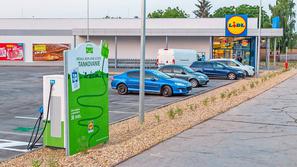 Lidl polnjenje električnih avtomobilov