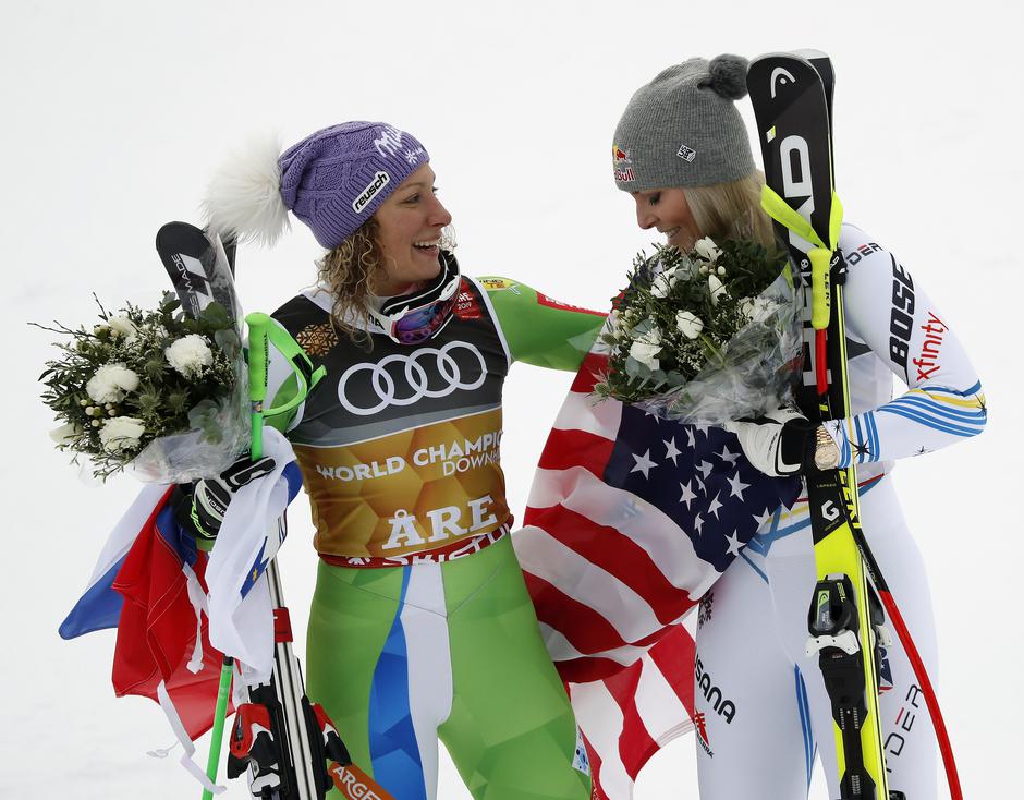Ilka Štuhec in Lindsey Vonn | Avtor: Epa