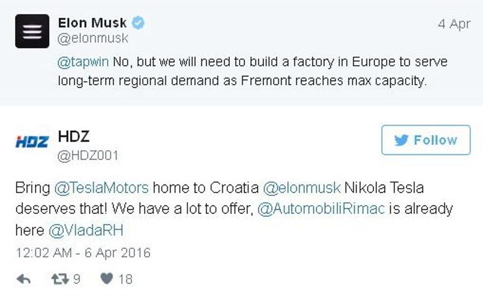HDZ pozval Elona Muska, da tovarno zgradi na Hrvaškem. | Avtor: Reševalni pas/Twitter