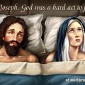 "Ubogi Jožef. Težko je priti za Bogom." Tako se glasi napis na spornem plakatu. 