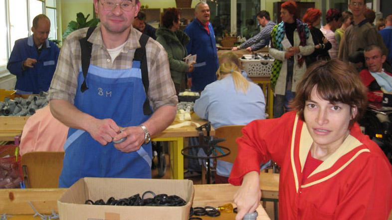 Ob dnevu odprtih vrat so uporabniki centra predstavili delavnice, v katerih izde