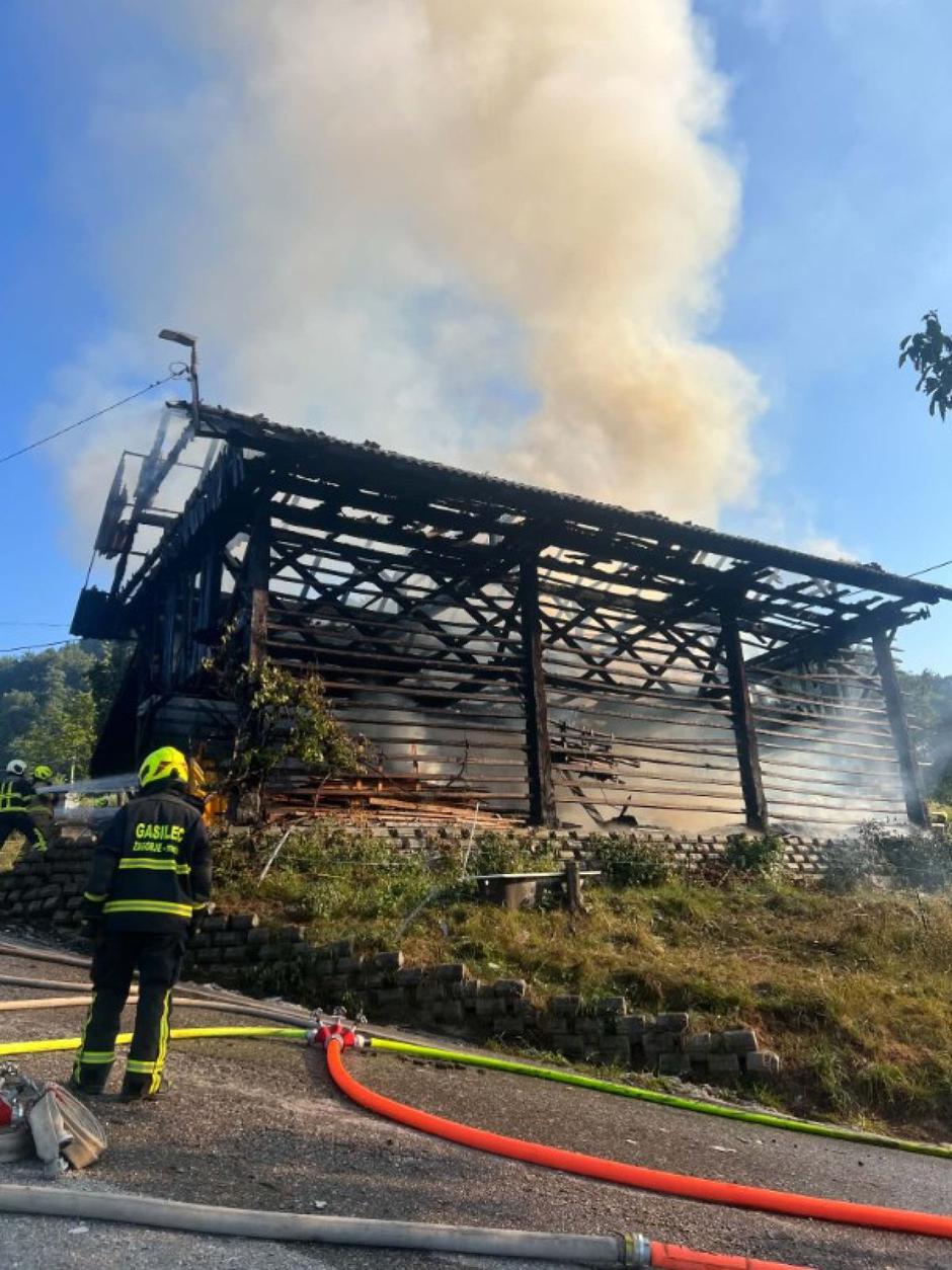 Prapreče požar kozolec | Avtor: PGD Zagorje-mesto
