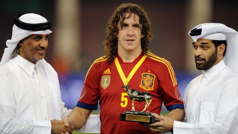 Puyol Al Thani Al-Thawadiat Španija Urugvaj prijateljska tekma Doha Katar
