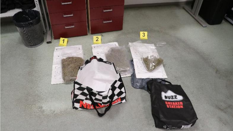 zasežena prepovedana droga trava