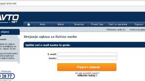 phising stran avto.net