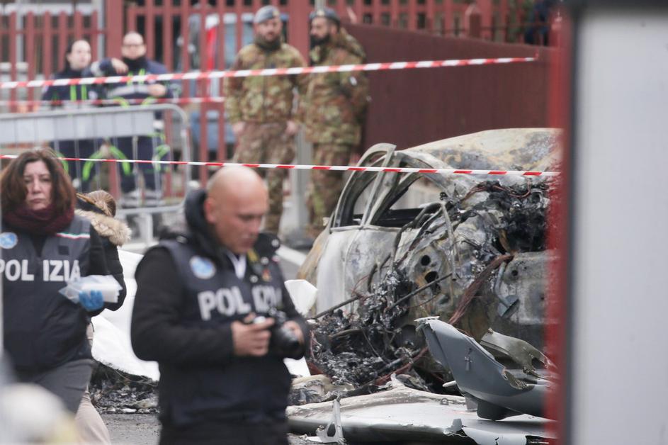 trčenje vojaških letal v Italiji