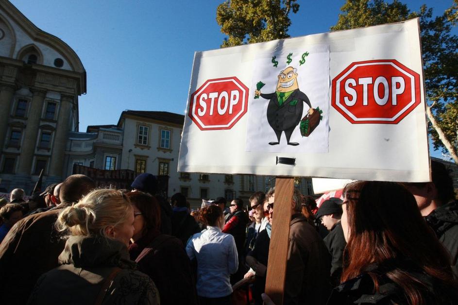 Protesti 15o v Ljubljani