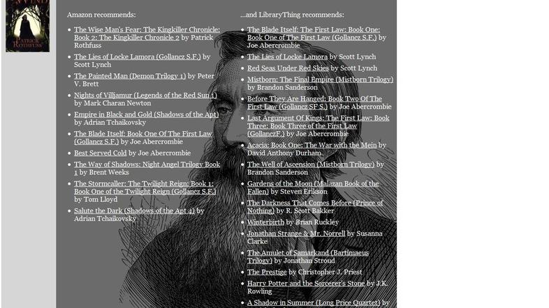 Aplikacija prikaže zadetke s spletnih strani Amazona in Library Thinga. (Foto: b