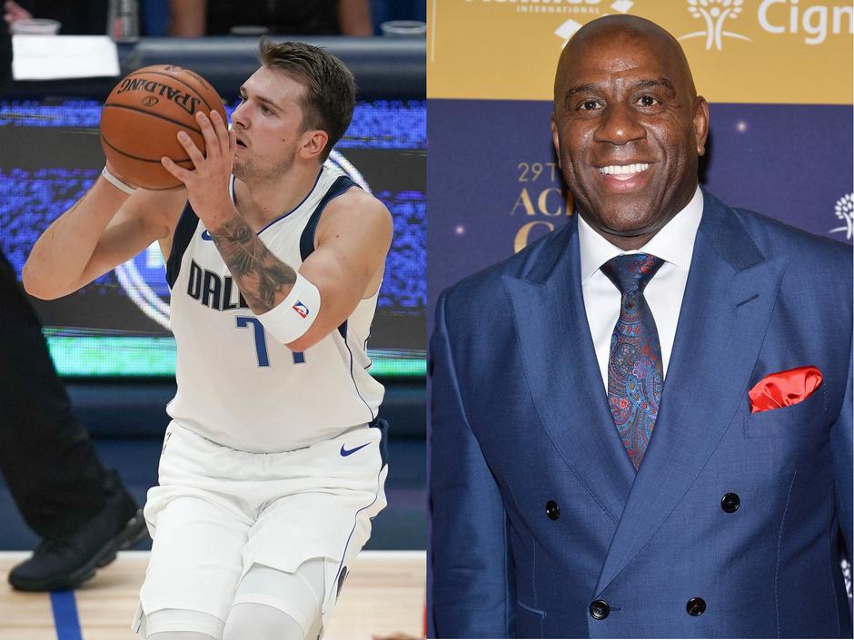 Magic Johnson in Luka Dončić | Avtor: Profimedia